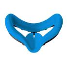 2 PCS GS0090 Eye Mask Face Mask Shading Anti-Sweat Silicone Protective Cover For Oculus Quest2(Blue) - 1