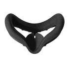 2 PCS GS0090 Eye Mask Face Mask Shading Anti-Sweat Silicone Protective Cover For Oculus Quest2(Black) - 1