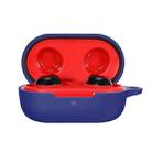 10 PCS GS090 Wireless Headset Silicone Cover Anti-Lost Dust-Proof Anti-Fall All-Inclusive Protective Cover For Boat Airdopes 441(Dark Blue) - 1