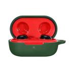 10 PCS GS090 Wireless Headset Silicone Cover Anti-Lost Dust-Proof Anti-Fall All-Inclusive Protective Cover For Boat Airdopes 441(Green) - 1