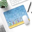 6 PCS Non-Slip Mouse Pad Thick Rubber Mouse Pad, Size: 21 X 26cm(Beach  Family) - 1