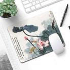 6 PCS Non-Slip Mouse Pad Thick Rubber Mouse Pad, Size: 21 X 26cm(Ink Lotus) - 1