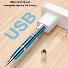 6 in 1 Multifunctional Metal Stylus Laser Capacitor Pen Recording Electronic Pointer Pen with 8GB U Disk(White) - 5