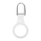 3 PCS Tracker TPU Soft Rubber Protective Cover With U-Shaped Keychain For AirTag(Transparent) - 1