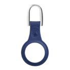3 PCS Tracker TPU Soft Rubber Protective Cover With U-Shaped Keychain For AirTag(Skin Pattern Blue) - 1