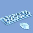 Mofii Sweet Wireless Keyboard And Mouse Set Girls Punk Keyboard Office Set, Colour: Blue Mixed Version - 1