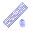 Mofii Sweet Wireless Keyboard And Mouse Set Girls Punk Keyboard Office Set, Colour: Purple Mixed Version - 1