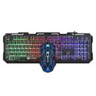 LIMEIDE T20 104-Keys Wired Metal Keyboard and Mouse Set(Black) - 1