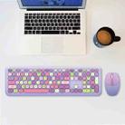 MOFii 666 110-Keys Color Lipstick Wireless Keyboard And Mouse Set Punk Keyboard Office Set(Purple) - 1