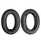 2 PCS Headset Comfortable Sponge Cover For Sony WH-1000xm2/xm3/xm4, Colour: (1000XM3)Black Lambskin - 1