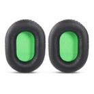 2 PCS Headset Sponge Cover For Razer V2, Colour: Black Skin Green Net  - 1