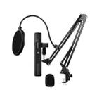 M8 Computer Game Conference Video K Song Desktop USB Microphone Recording Microphone Live Condenser Zinc Alloy Microphone Set, Specification: Cantilever Bracket Set - 1