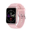 T10 Pro 1.65 Inch Smart Bracelet Heart Rate Blood Pressure Oxygen Body Temperature Monitoring Dial Watch(Pink) - 1