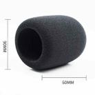 2 PCS Suitable For Audio-Technica AT2020/ATR2500/AT2035 Microphone Sponge Cover Blowout And Windproof Microphone Cover(Black) - 2