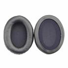 1 Pairs Headset Sponge Cover Ear Pad Leather Case For Kingston Cloud Silver II, Colour: Black - 1