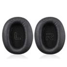 1 Pair Protein Skin Leather Headest Sponge Earmuffs For Edifier W820BT / W808BT / K815 / K815PG1 / H840 / K800 / K830(Black) - 1