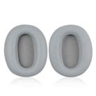 1 Pair Protein Skin Leather Headest Sponge Earmuffs For Edifier W820BT / W808BT / K815 / K815PG1 / H840 / K800 / K830(Gray) - 1