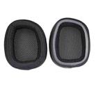 2 PCS Suitable for Logitech G433 G Pro Headphone Cover Sponge Cover Earmuffs(Black Protein Skin) - 1