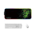 250x350x3mm F-01 Rubber Thermal Transfer RGB Luminous Non-Slip Mouse Pad(Brontosaurus) - 1