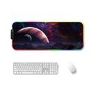 250x350x4mm F-01 Rubber Thermal Transfer RGB Luminous Non-Slip Mouse Pad(Vast Starry Sky) - 1