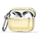 DDEHY668 Electroplated Transparent Silicone + PC Protective Cover For AirPods Pro(Transparent Gold + Silver) - 1