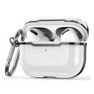 CSDD886 Electroplated Two-Color TPU + PC Protective Cover Case For AirPods Pro(Porcelain White + Black) - 1