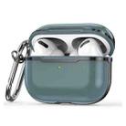 CSDD886 Electroplated Two-Color TPU + PC Protective Cover Case For AirPods Pro(Milk Gray + Black) - 1