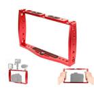Diving Dual Handheld Grip Bracket Stabilizer Extension Phone Clamp Camera Rig Cage Underwater Case for GoPro HERO9 /8 /7, Colour: Red - 1