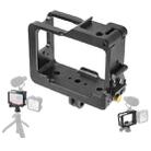 KF41288 For Insta360 One R Metal Cage Sports Camera Protection Frame with Dual Cold Shoes - 1
