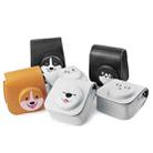Cartoon Full Body Camera PU Leather Case Bag with Strap for FUJIFILM instax mini 9 / mini 11 / mini 8(Gray Small Milk Dog) - 2