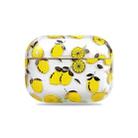 2 PCS Bronzing Wet Sticking Hard Shell Protective Case For AirPods Pro(Lemon) - 1