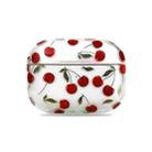 2 PCS Bronzing Wet Sticking Hard Shell Protective Case For AirPods Pro(Cherry) - 1