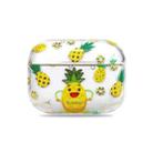 2 PCS Bronzing Wet Sticking Hard Shell Protective Case For AirPods Pro(Pineapple) - 1