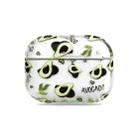 2 PCS Bronzing Wet Sticking Hard Shell Protective Case For AirPods Pro(Avocado) - 1