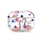 2 PCS Bronzing Wet Sticking Hard Shell Protective Case For AirPods Pro(Flamingo 2) - 1