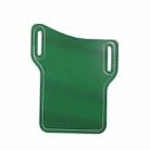 2 PCS Men PU Leather Outdoor Sports Waist Belt Hanging Mobile Phone Bag(Green) - 1