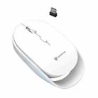 XUNSVFOX XYH60 1600 DPI 6-keys Charge Mute Wireless Mice, Colour: 2.4G+Bluetooth White - 1