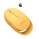 XUNSVFOX XYH60 1600 DPI 6-keys Charge Mute Wireless Mice, Colour: 2.4G+Bluetooth Yellow - 1