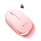 XUNSVFOX XYH60 1600 DPI 6-keys Charge Mute Wireless Mice, Colour: 2.4G+Bluetooth Pink - 1