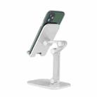 CYX-PH2 Mobile Phone Tablet Desktop Bracket Folding Telescopic Phone Bracket(White) - 1