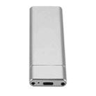 F018C M.2 NGFF To USB3.1 SSD Solid Aluminum Type-C Mobile Hard Drive Enclosure(Silver) - 4