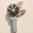 Cute Rabbit Foldable Fan USB Charging Color Matching Cartoon Portable Handheld Fan(Style 3) - 1