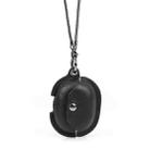 CONTACTS FAMILY CF1123B for Huawei FreeBuds Pro Leather Protective Case with Necklace Lanyard(Black) - 1