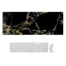 300x800x3mm Marbling Wear-Resistant Rubber Mouse Pad(Black Gold Marble) - 1