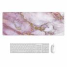 300x800x4mm Marbling Wear-Resistant Rubber Mouse Pad(Zijin Marble) - 1