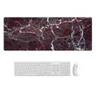 300x800x4mm Marbling Wear-Resistant Rubber Mouse Pad(Fraglet Marble) - 1