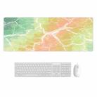 400x900x2mm Marbling Wear-Resistant Rubber Mouse Pad(Rainbow Marble) - 1