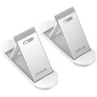 Oatsbasf 03488 Six Files Free Adjustment Notebook Bracket Portable Folding Stable Cooling Bracket(White) - 1