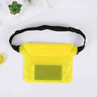 10 PCS Outdoor Beach Mobile Phone Waterproof Bag Three-Layer Sealed PVC Storage Waterproof Waist Bag(Yellow) - 1