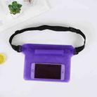 10 PCS Outdoor Beach Mobile Phone Waterproof Bag Three-Layer Sealed PVC Storage Waterproof Waist Bag(Purple) - 1